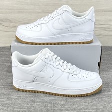 New Nike Air Force 1 '07 Shoes White Gum Brown DJ2739-100 Men's size 11