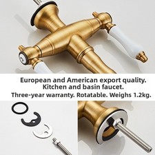 Ancien robinet lavabo cuivre composants corps contrôle précis de la températu