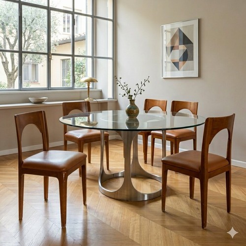 Chaises vintage hêtre simili - chaises,