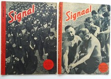 ORIGINAL WWII GERMAN SIGNAL ILLUSTRATED PHOTO MAGAZINES NOs 9 & 11 MAY JUNE 1943
