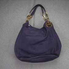Michael Michael Kors Bag Purple Fulton Iris Hobo Pebbled Leather Shoulder Tote