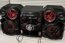 Retro 90s - 2000s Panasonic SA-AK320 5 CD Dual Cassette Radio Home Stereo System