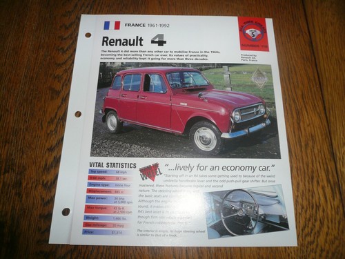1965 renault unique - 4l,