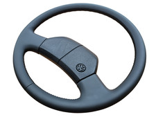 NEW LEATHER Steering Wheel for VW T4 T3 T25 Transporter Westfalia Ø 43 CM OEM