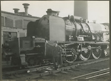 Vintage Pacific Type 10 SNCB Silver Print Locomotive, SNCB (National Society of