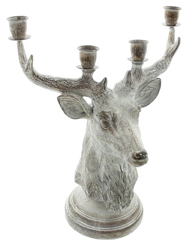 Bougeoir cerf tige bougie