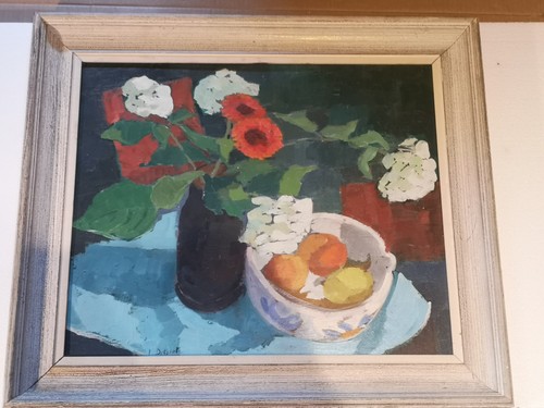 Tableau huile nature morte - tableau,