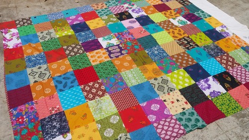 Couvre lit indien - indien, patchwork