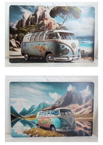 Lot plaque vintage bus - lot, 2