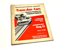1972 Trans-Am Drivers Race Mosport Racing Program