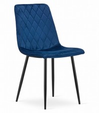 Fauteuil TURIN - velours bleu