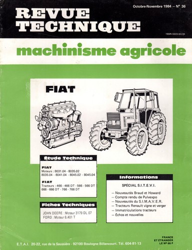 Revue technique tracteurs - revue,
