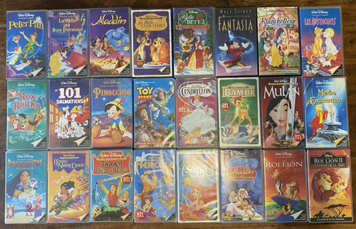 Lot vhs disney les - 24,
