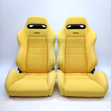 【1 PAIR】AUTHENTIC RECARO SR3 INTEGRA DC2 YELLOW【US LOCATION ➞ NO CUSTOMS】