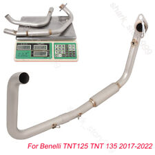 For Benelli TNT125 TNT135 2017-2022 Motorcycle Exhaust System Header Link  Pipe