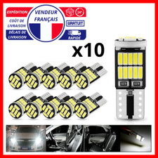 10 Ampoules a LED en T10 W5W CANBUS 6000K  26 SMD 4014 Blanc Veilleuse pour auto
