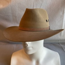 Stetson The Gun Club Hat Tan Brown Size 60/ 7 1/2