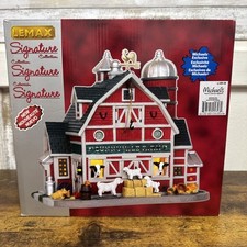 New Lemax Signature Collection Sunnyvale Farm Lighted Christmas Village 45746