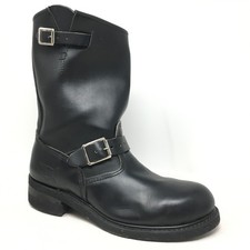 Brahma Steel Toe Engineering Boots Biker Shoes Mens Size 8.5 Black Made USA