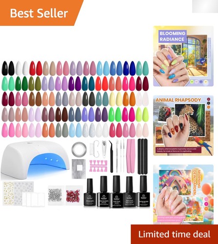 Complete 80pcs nail art - 80pcs, kit