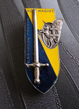 INSIGNE MILITAIRE PROMOTION S/LT MAQUET EOR COET CHASSEUR / FRAISSE EM