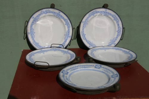 Lot assiettes chauffantes - lot, **