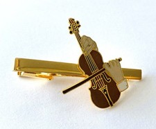 Pince à cravate  VIOLON par démons et merveilles