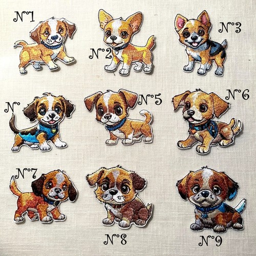 écusson patch adorable chien - patch,
