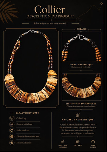Collier inspiration indienne - collier,