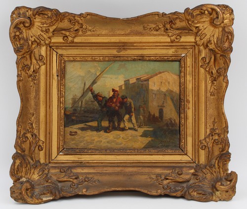 Tableau ancien hst signé - tableau,