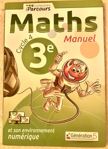 Manuel maths pour collège - de,