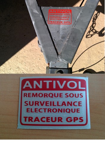 Sticker autocollant antivol - sticker,