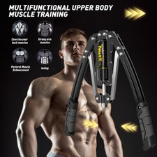 22-440lbs Twister Arm Exerciser Adjustable Chest Expander Fitness Strengthener