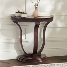 Vintage Oak Wood Console Table