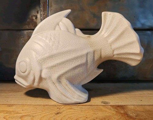 Poisson céramique craquelée - céramique,