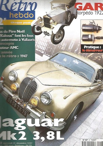 Retro hebdo jaguar mk2 - retro,