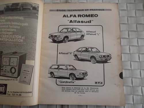 Revue technique alfa romeo - technique,