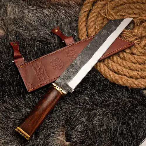 Handmade carbon steel seax - carbon,