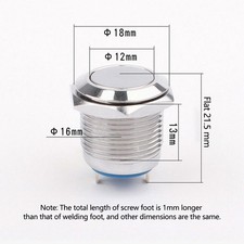 Bouton Interrupteur Poussoir