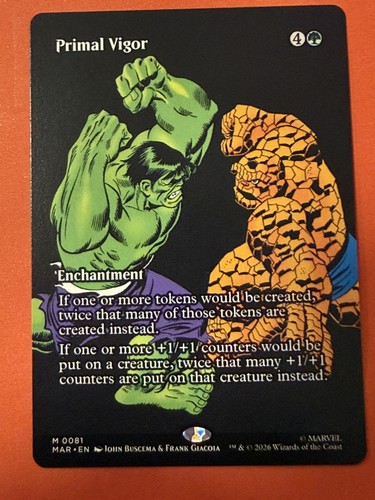 Mtg marvel primal vigor - mtg,