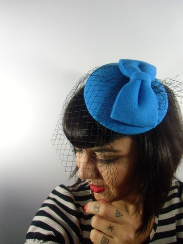 Mini chapeau bibi plat - , rétro