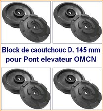 4 X bloc de caoutchouc D 145