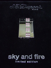 S.T. DUPONT SKY AND FIRE Briquet gaz Ligne D Rubis Limited /1000 lighter gas