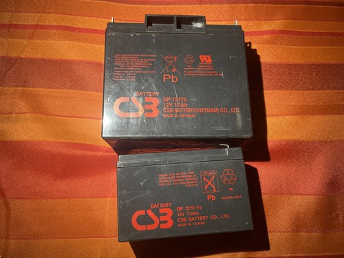 Lot batteries plomb - 3, 12