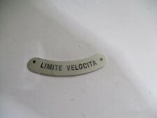 Nameplate Fiat Campagnola AR 55 59 Limite Velocita