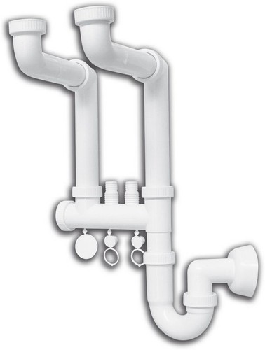 Siphon évier voies - 2,