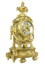 NEO CLASSIQUE Fireplace Clock Empire Clock Bronze Cartel Clock Antique Pendulum Clocks