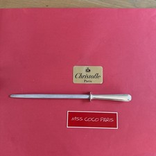 FUSIL A AIGUISER  CHRISTOFLE AMERICA  MÉTAL ARGENTÉ TRES  BEL ETAT 38 CM