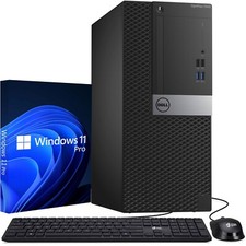 Dell OptiPlex Tower Intel i5-6500 Desktop PC 16GB 512GB SSD DVD Wi-Fi Windows 11