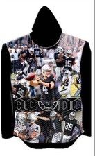 Raiders hoodie medium sublimation 100% polyester 